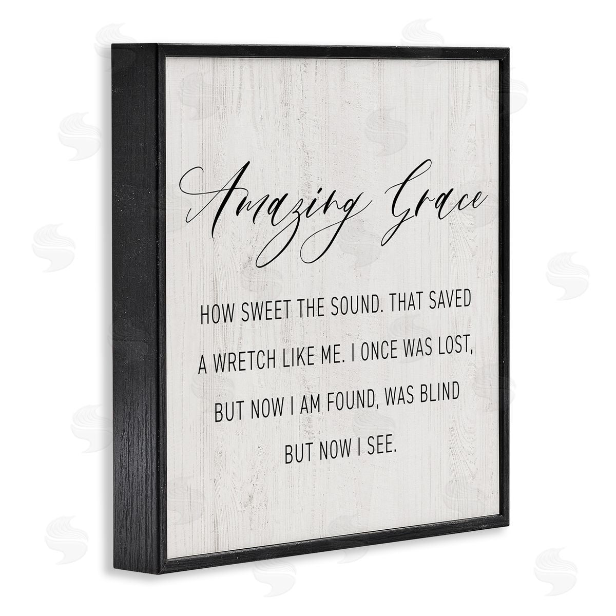 Spiritual Amazing Grace Black Frame Print Wall Art, Home Decor by CAD Designs