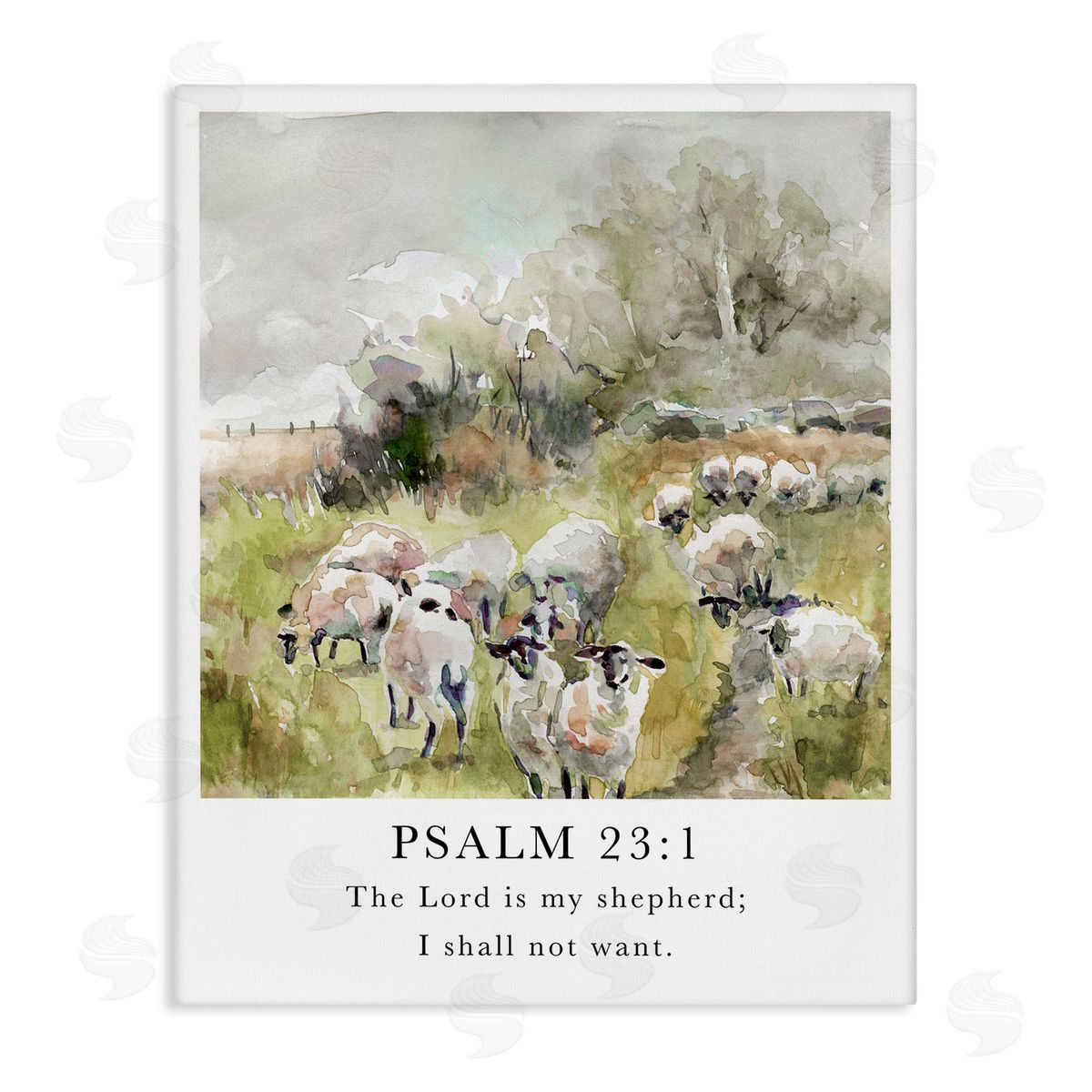 My Shepherd Psalm Canvas Wall Art, Home Decor by Carol Robinson