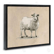 June Erica Vess | Gazing Sheep on Beige