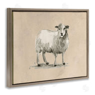 June Erica Vess | Gazing Sheep on Beige