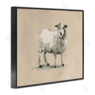 June Erica Vess | Gazing Sheep on Beige