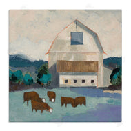 Sue Jachimiec | Barnyard Grazing Cattle