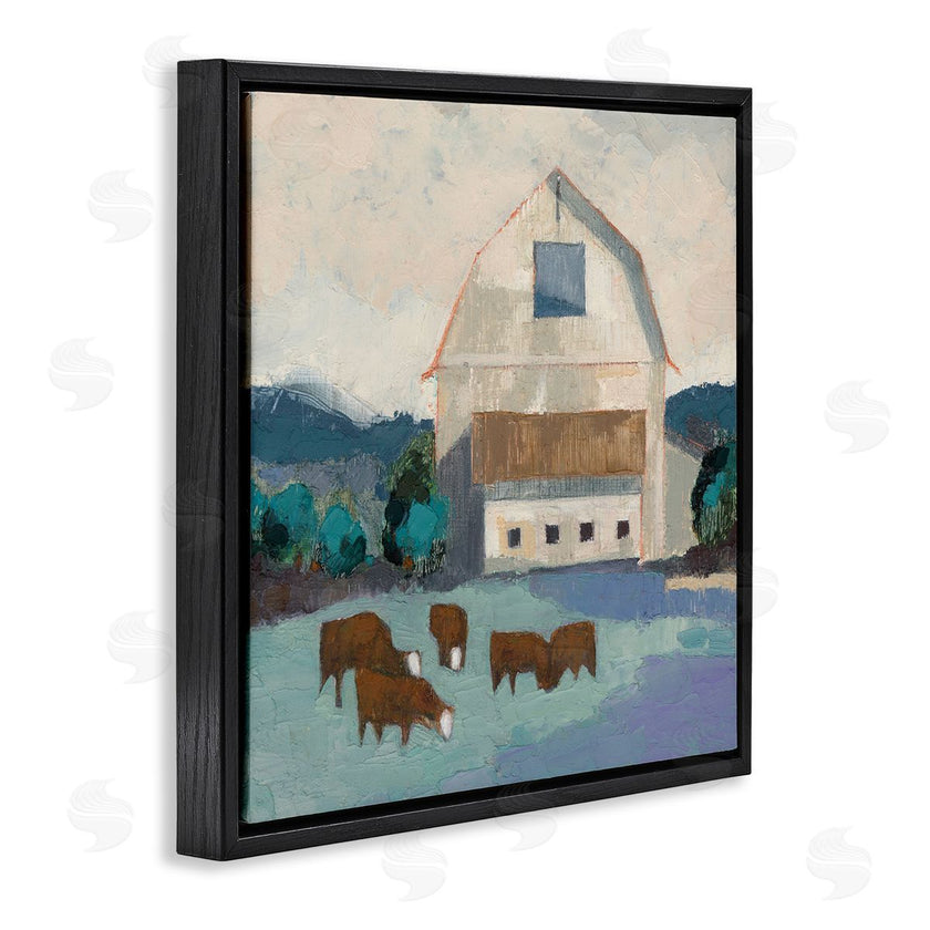 Sue Jachimiec | Barnyard Grazing Cattle