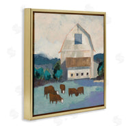 Sue Jachimiec | Barnyard Grazing Cattle