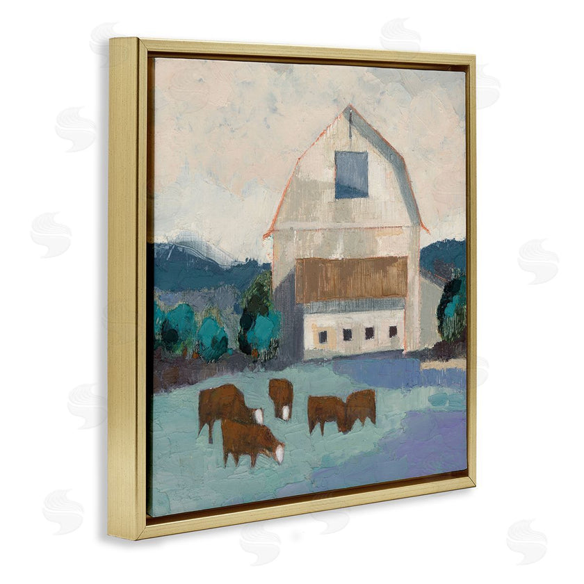 Sue Jachimiec | Barnyard Grazing Cattle