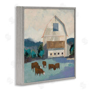 Sue Jachimiec | Barnyard Grazing Cattle
