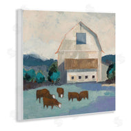 Sue Jachimiec | Barnyard Grazing Cattle
