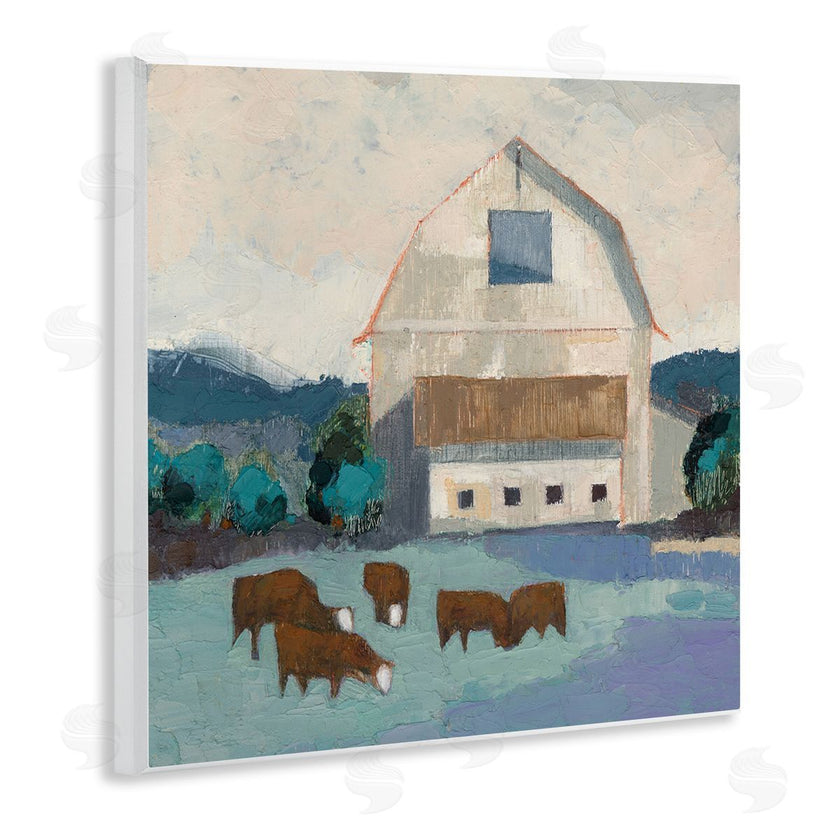 Sue Jachimiec | Barnyard Grazing Cattle