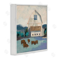 Sue Jachimiec | Barnyard Grazing Cattle
