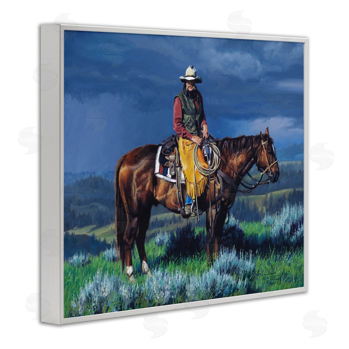 Before The Storm White Frame Print Wall Art, Home Decor by David Graham
