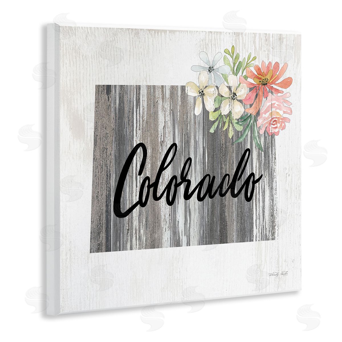 Shabby Chic Colorado Wood Plaque Wall Art, Home Decor by Cindy Jacobs
