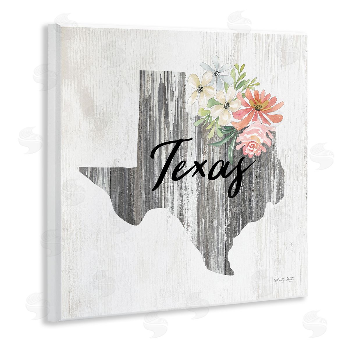 Shabby Chic Texas Wood Plaque Wall Art, Home Decor by Cindy Jacobs