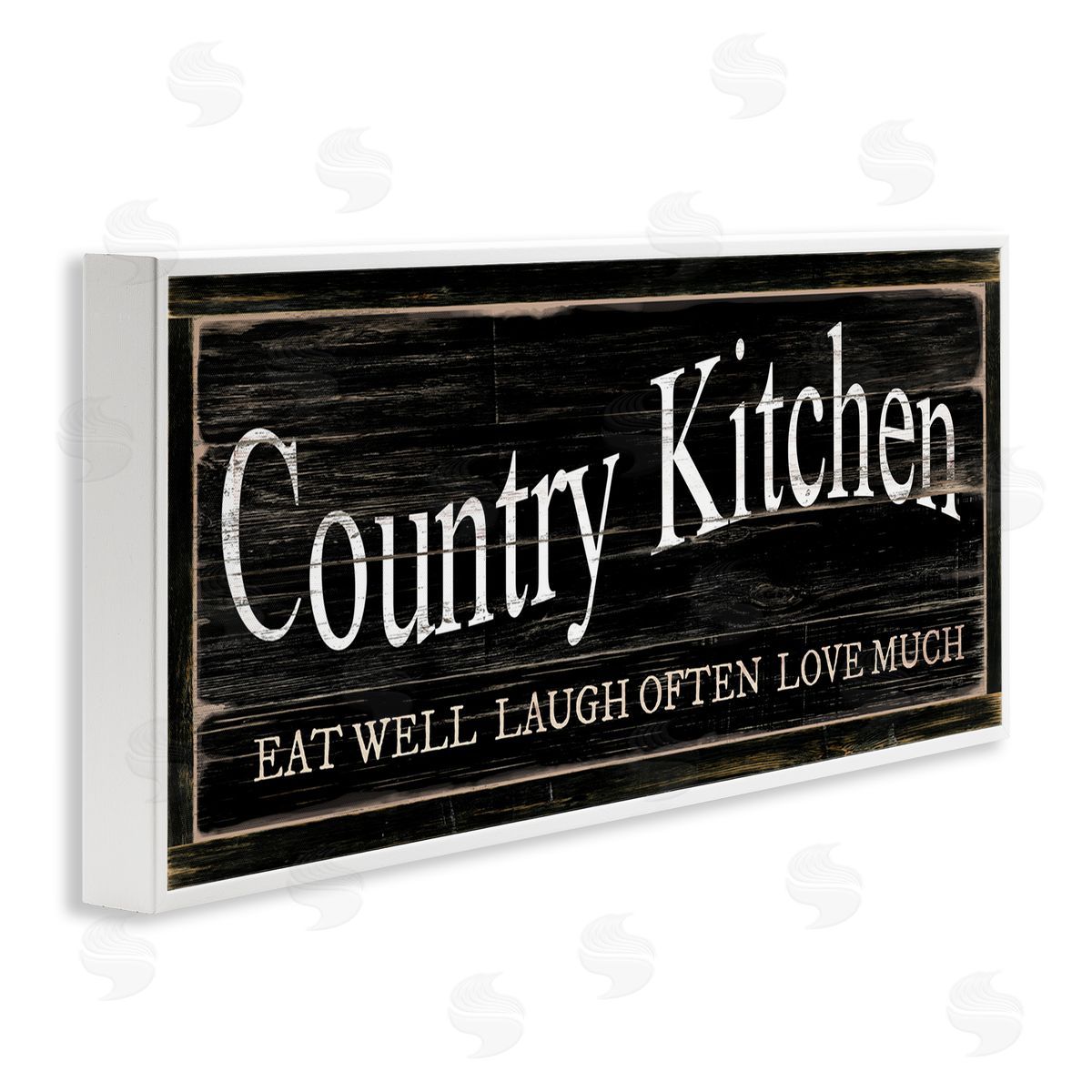 Rustic Country Kitchen White Frame Print Wall Art, Home Decor by Cindy Jacobs