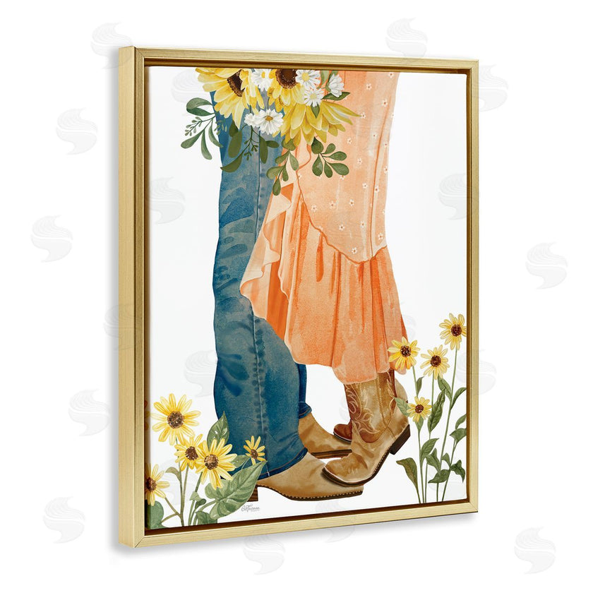 Cat Thurman Designs | Floral Western Couple