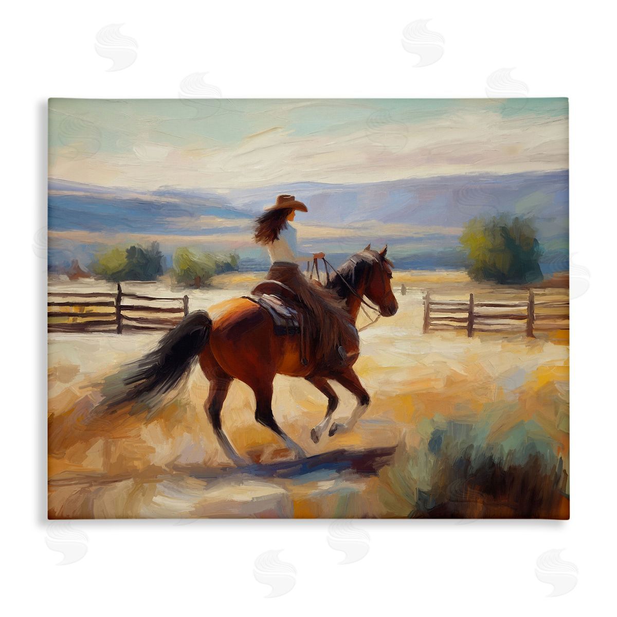 Ride Like The Wind Canvas Wall Art, Home Decor by Ramona Murdock