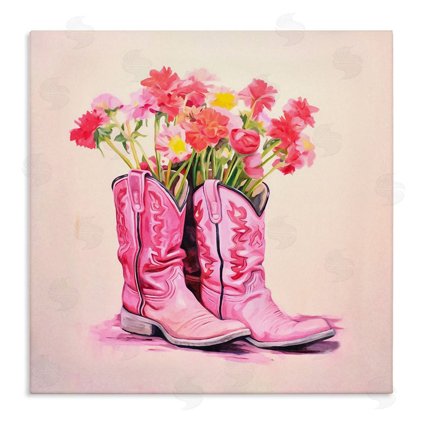 Andrea Haase | Pink Blossom Boots