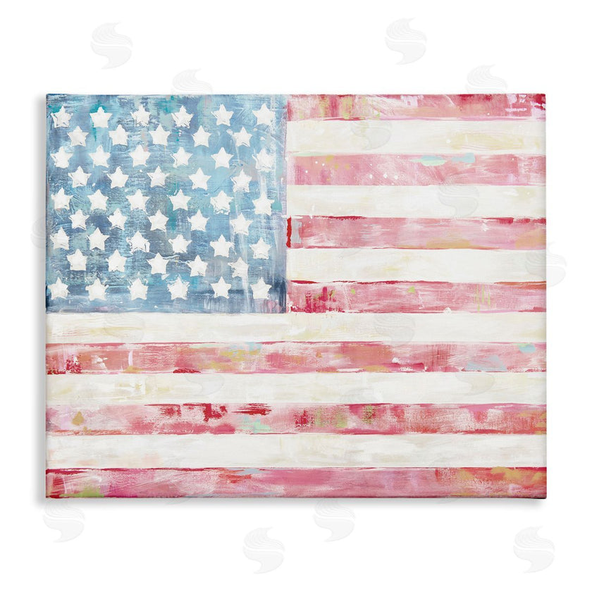 Jenny Westenhofer | Patriotic Brushed Flag