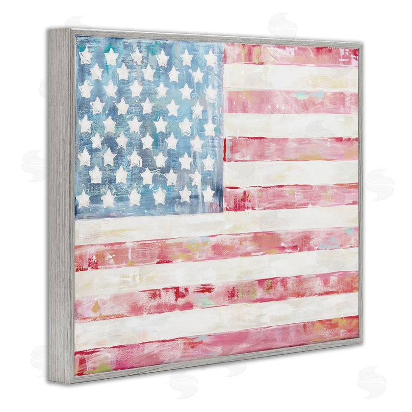 Jenny Westenhofer | Patriotic Brushed Flag
