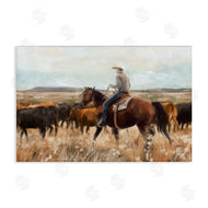Nina Blue | Cowboy Rounding Cattle