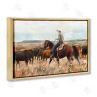 Nina Blue | Cowboy Rounding Cattle