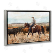Nina Blue | Cowboy Rounding Cattle