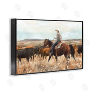 Nina Blue | Cowboy Rounding Cattle