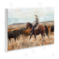 Nina Blue | Cowboy Rounding Cattle