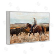 Nina Blue | Cowboy Rounding Cattle