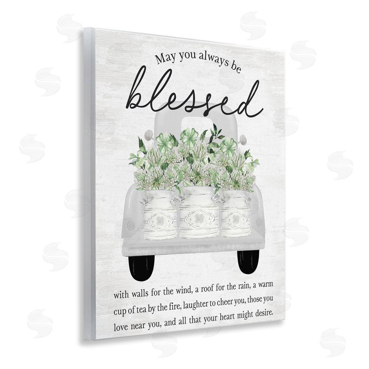 Inspiring Blessed Phrase Wood Plaque Wall Art, Home Decor by Lettered and Lined
