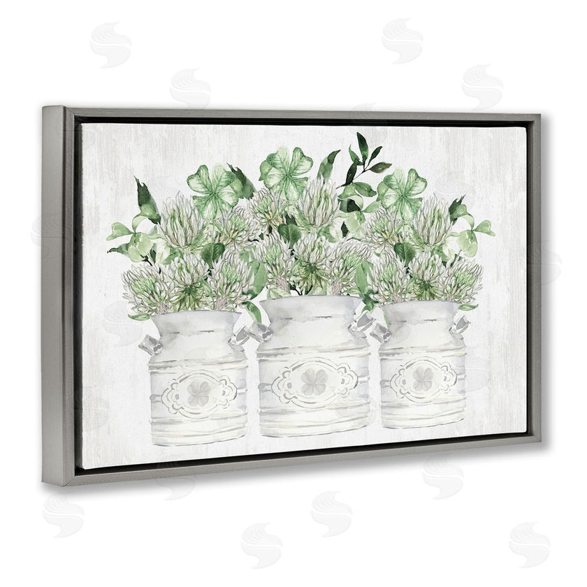 Lettered and Lined | Spring Potted Clovers