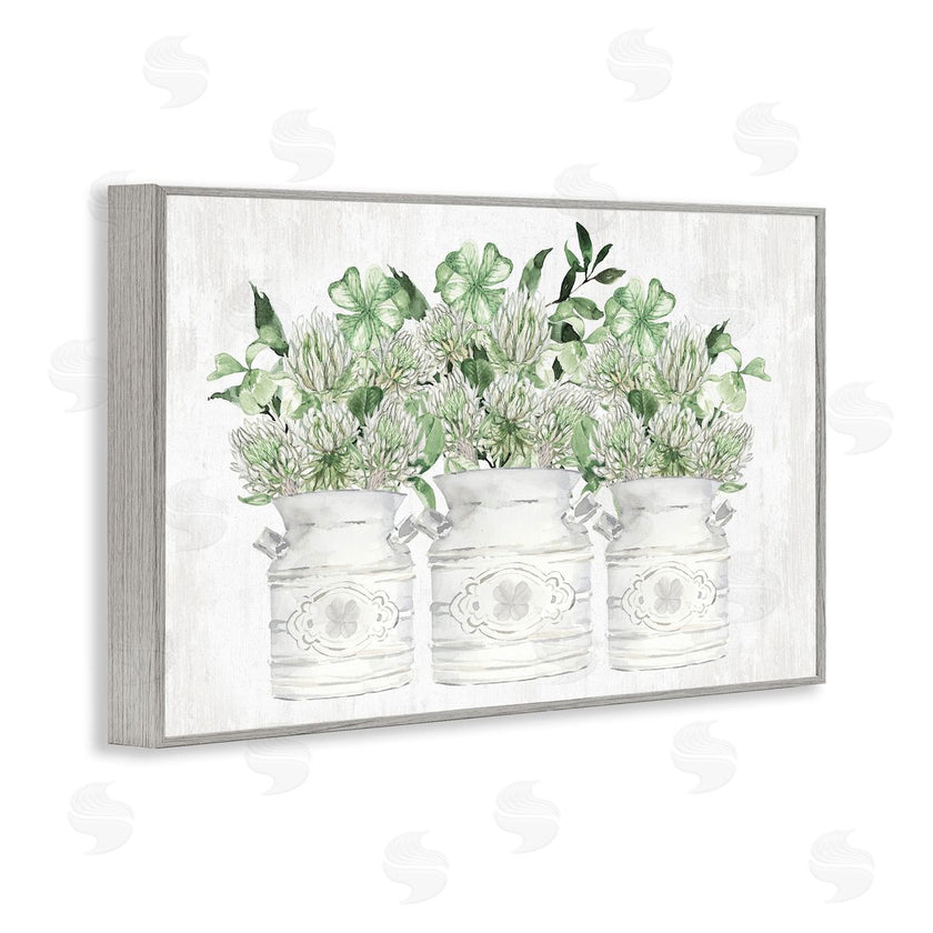 Lettered and Lined | Spring Potted Clovers