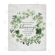 Lettered and Lined | Clover Wreath Blessing
