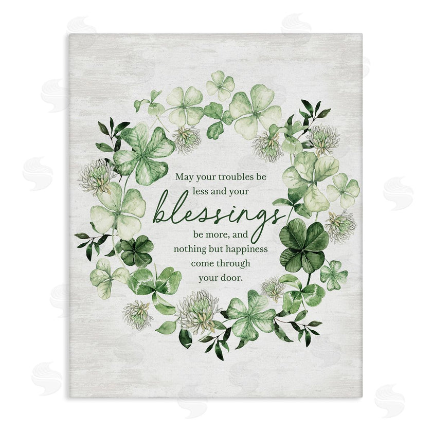 Lettered and Lined | Clover Wreath Blessing