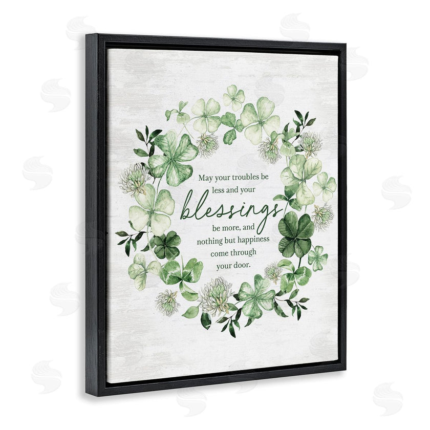Lettered and Lined | Clover Wreath Blessing