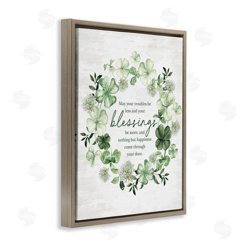 Lettered and Lined | Clover Wreath Blessing