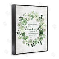 Lettered and Lined | Clover Wreath Blessing