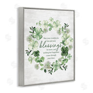 Lettered and Lined | Clover Wreath Blessing