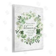 Lettered and Lined | Clover Wreath Blessing