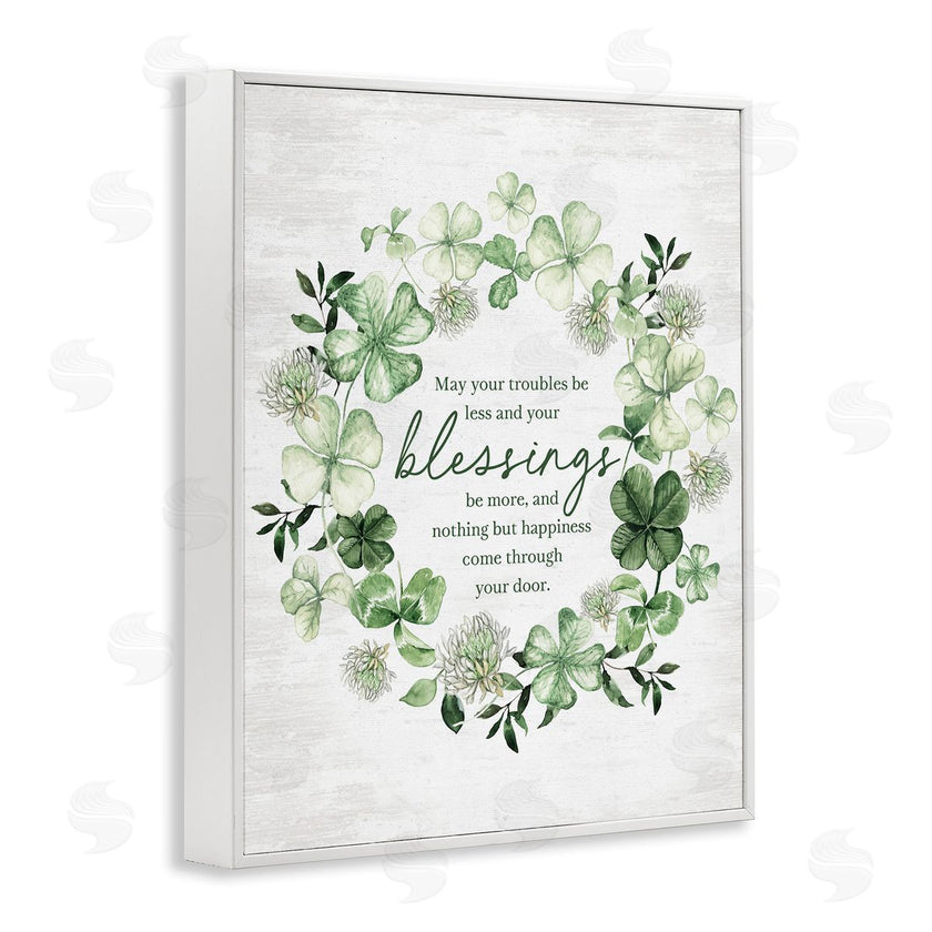 Lettered and Lined | Clover Wreath Blessing