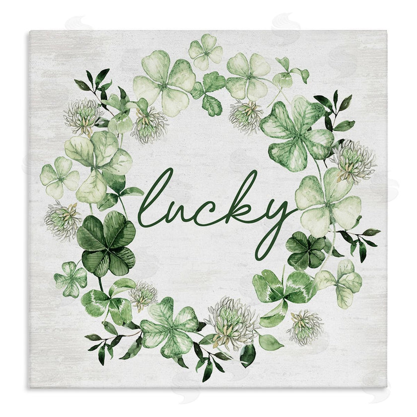 Lettered and Lined | Lucky Clover Wreath