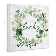 Lettered and Lined | Lucky Clover Wreath