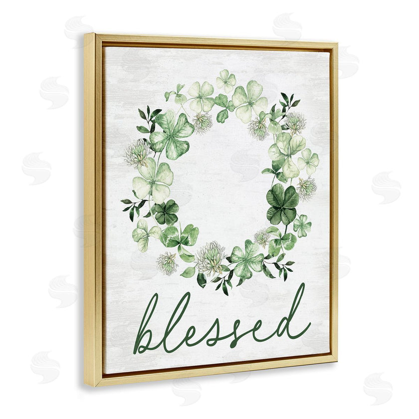 Lettered and Lined | Blessed Clover Wreath