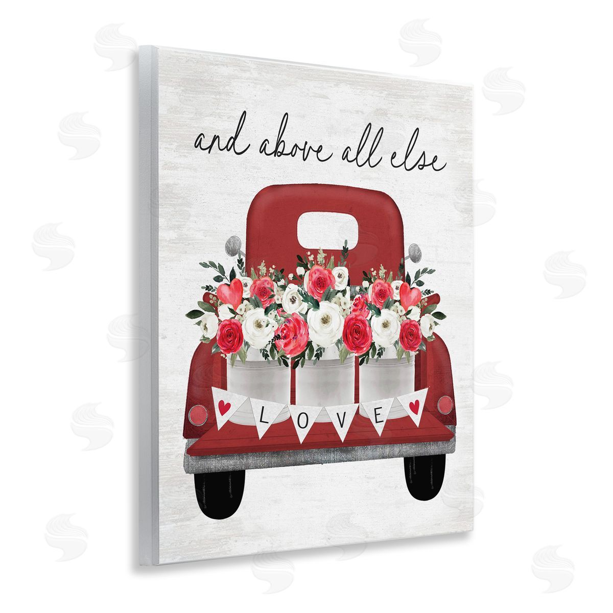 Love Above All Else Wood Plaque Wall Art, Home Decor by Lettered and Lined