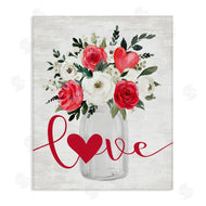 Lettered and Lined | Red Love Bouquet