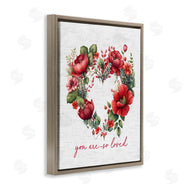 Lettered and Lined | Loved Heart Wreath