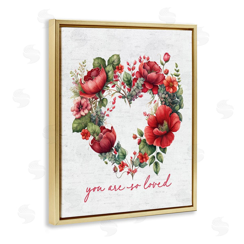 Lettered and Lined | Loved Heart Wreath