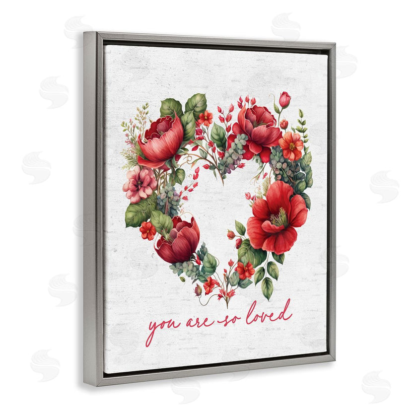 Lettered and Lined | Loved Heart Wreath