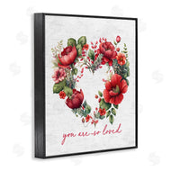 Lettered and Lined | Loved Heart Wreath