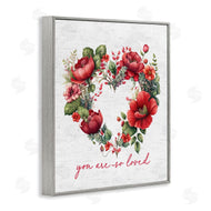 Lettered and Lined | Loved Heart Wreath