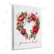 Lettered and Lined | Loved Heart Wreath